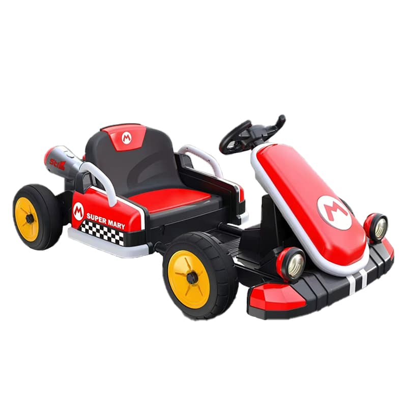 Kart elétrico infantil de comprimento ajustável de 12V