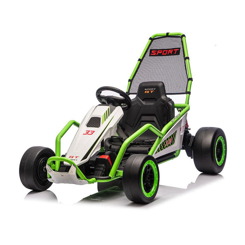 12V Kids Electric Drift Ride-On Go Kart com música Bluetooth
