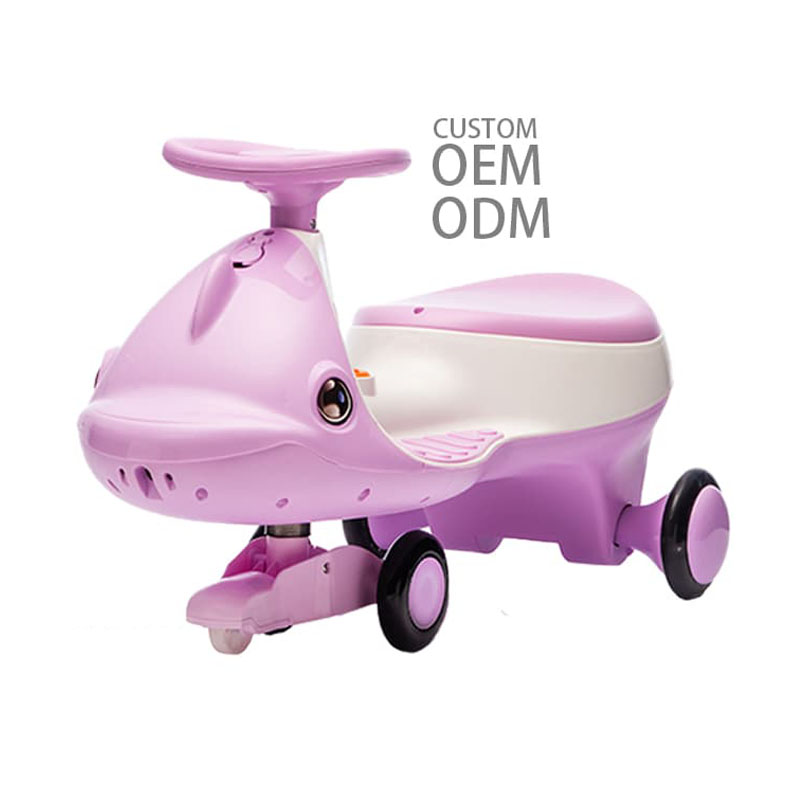 Carro elétrico torcido infantil 6V 2WD com música