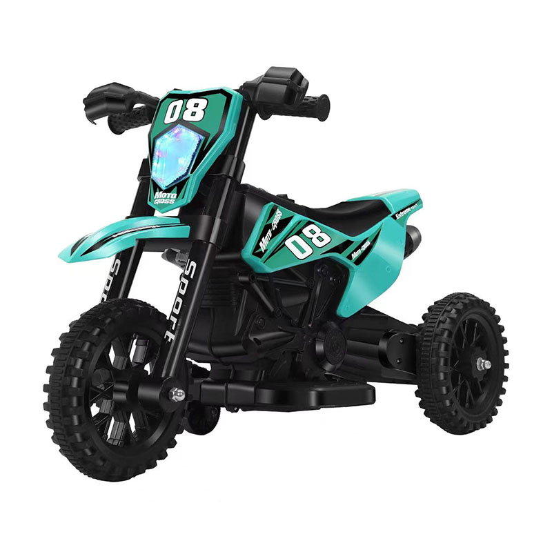 Motocicleta elétrica infantil 6V com educação infantil, MP3 e controle remoto