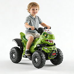 Carro de passeio ATV de dinossauro elétrico infantil 6V