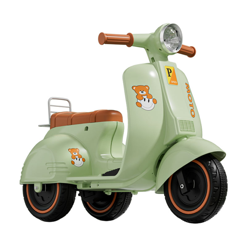 Scooter elétrico infantil de motor único 6V com música e luzes LED