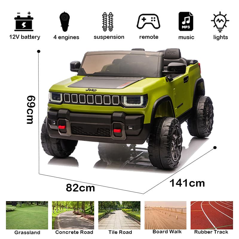 12V Licensed Jeep Recon Battery Powered Ride-on Kids