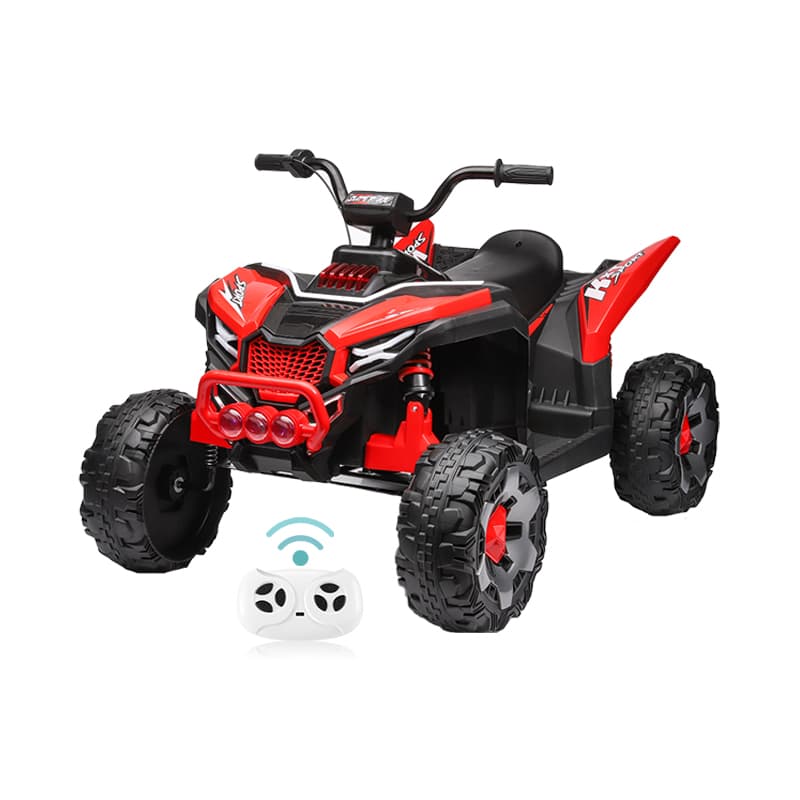 ATV elétrico infantil com corrida manual, música e luz