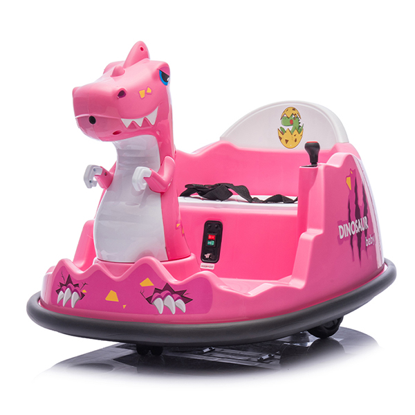 Carro pára-choques dinossauro elétrico infantil