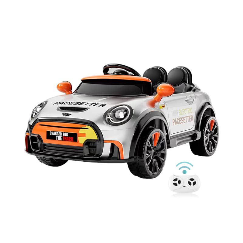 Carro infantil com absorção de choque nas quatro rodas, RC e Bluetooth