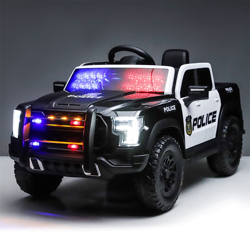 Carro de polícia para crianças de 2 a 7 anos